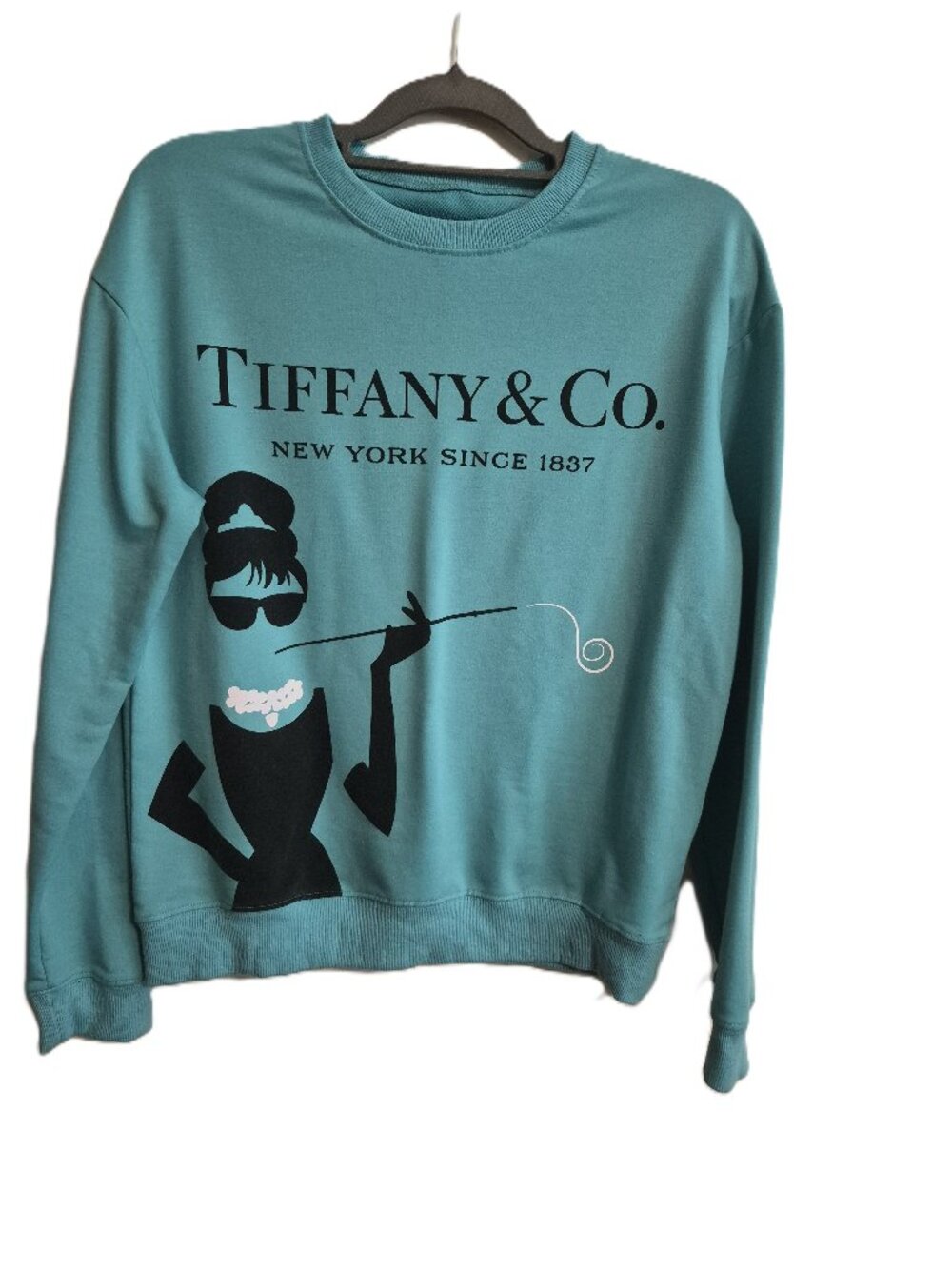 Tiffany and Co Breakfast at Tiffany Logo Long Sleeve Crew Neck Sweatshirt